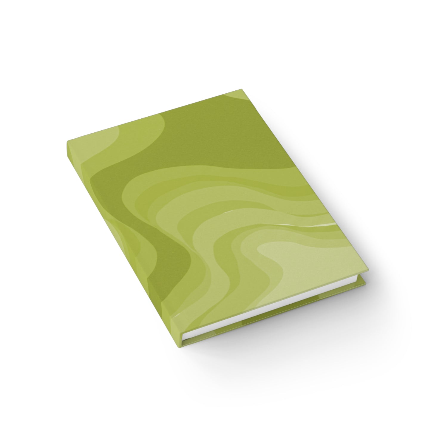 Lemon Wavey 5" x 7" Journal - 128 Ruled Line pages