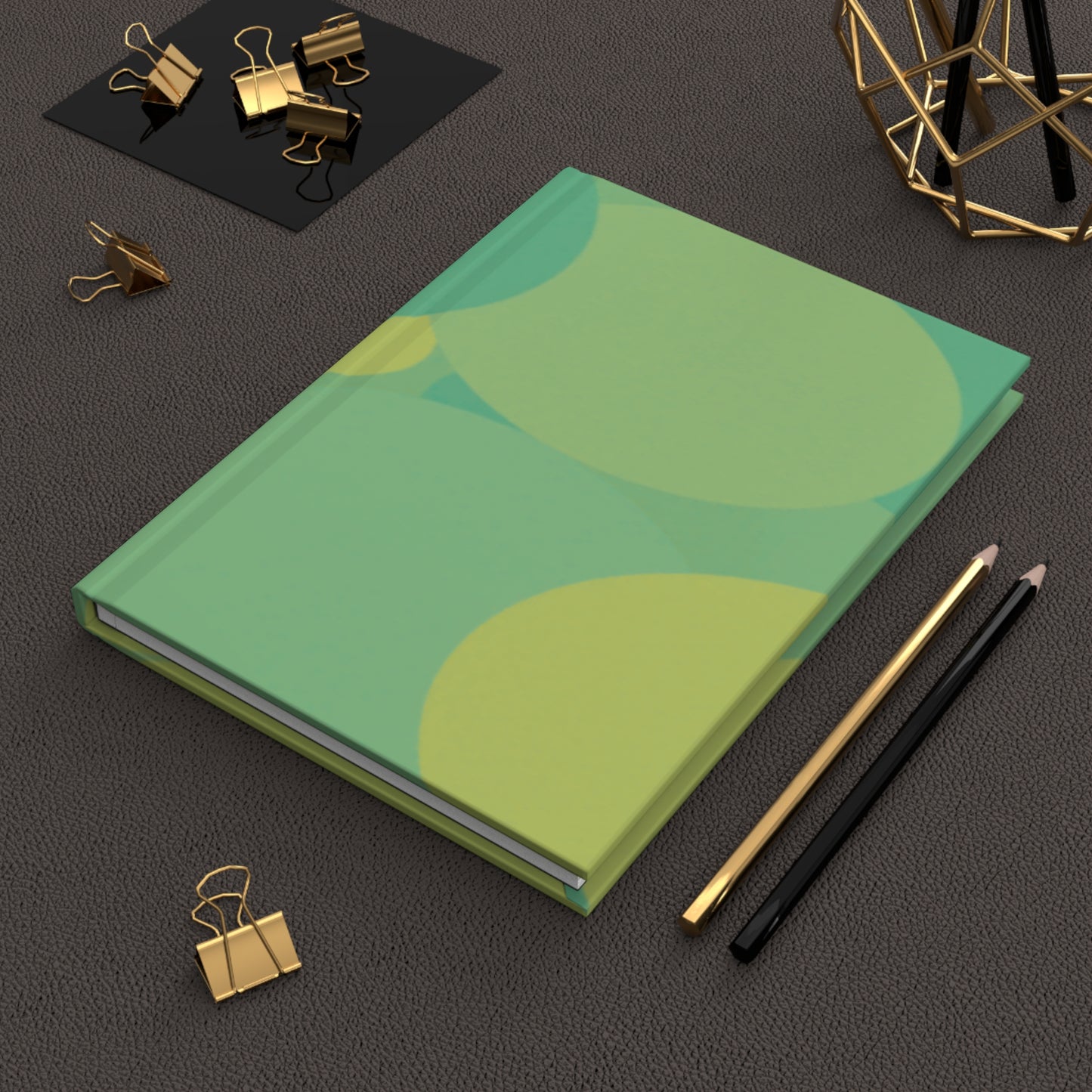 Pastel Green Patches 5.75" x 8" Hardcover Journal Matte with 150 lined pages