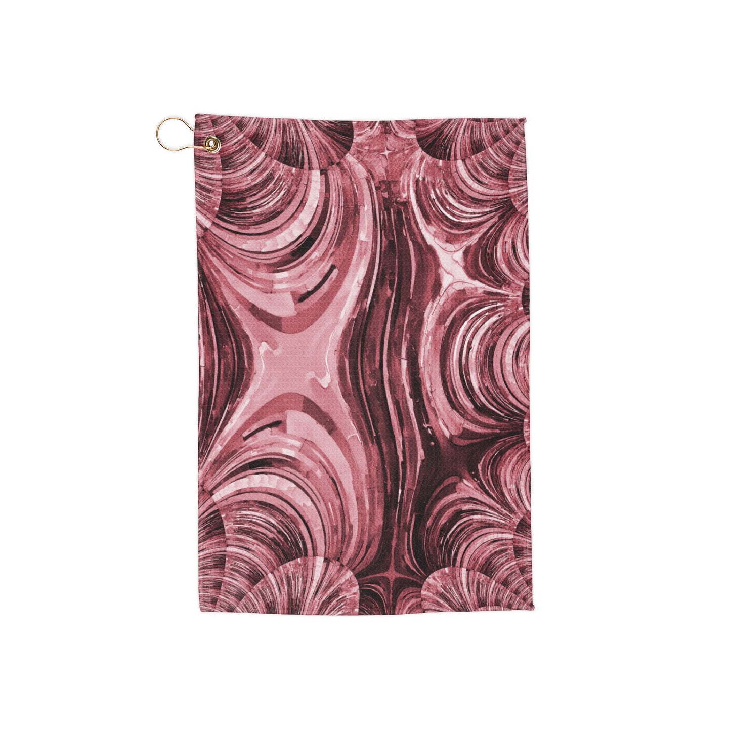 Uzi Spiral Ruby Golf Towel, 16" x 24"