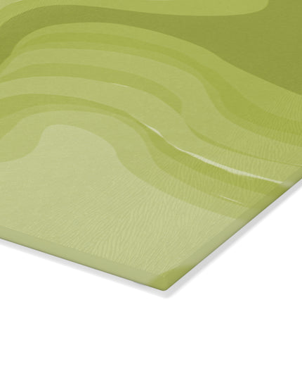 Lemon Wavey 8" x 11" Glass Cutting Board