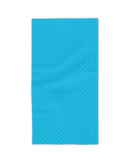Blue Green Star-crossed Bodies Beach Towel, 24" x 44"
