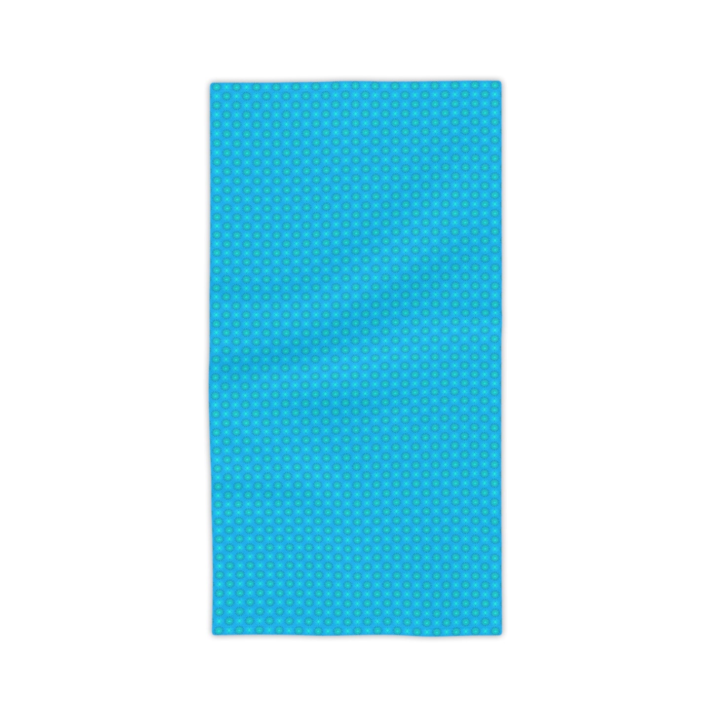 Blue Green Star-crossed Bodies Beach Towel, 24" x 44"