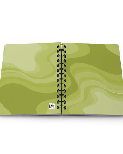 Lemon Wavey Spiral Bound Journal, 5" x 7" 150 pages