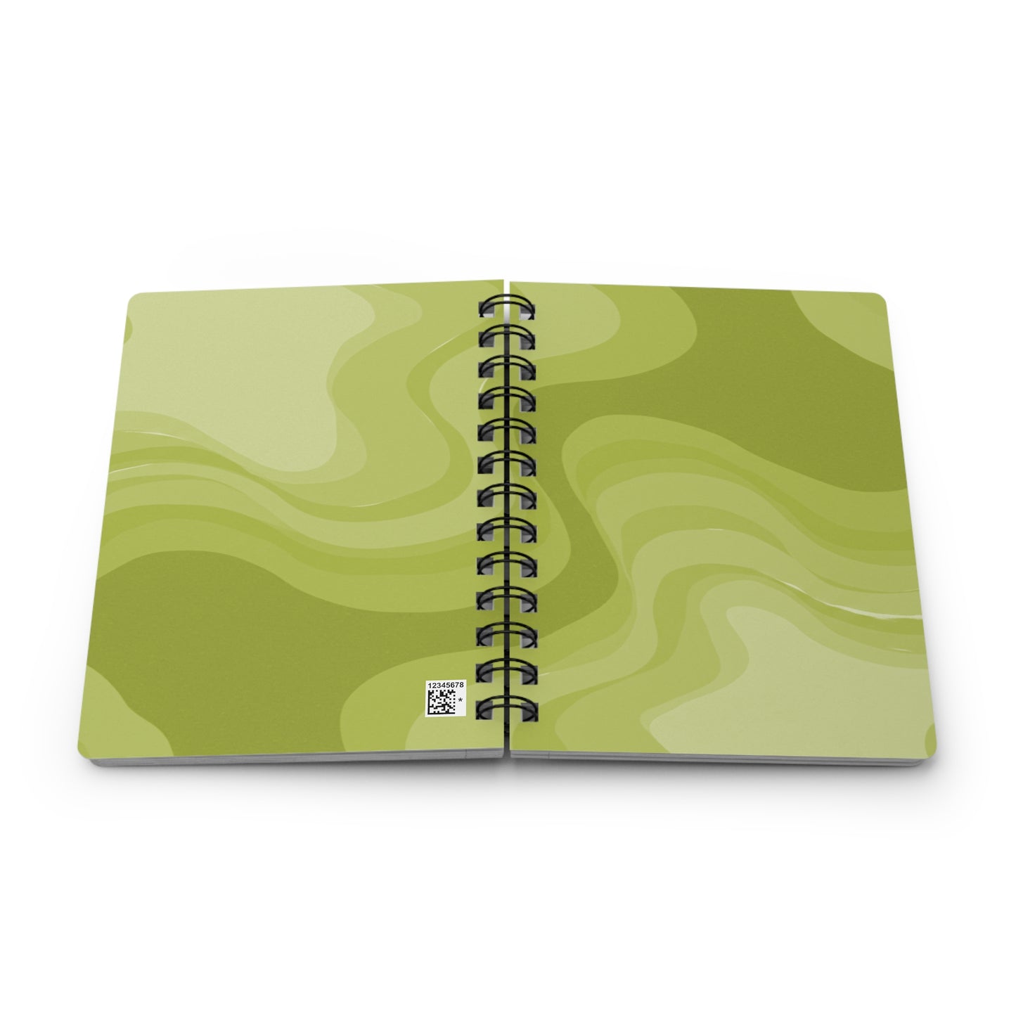 Lemon Wavey Spiral Bound Journal, 5" x 7" 150 pages