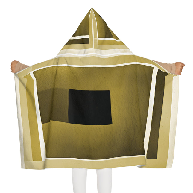 Tan Shadow Youth Hooded Towel, 24" x 48"