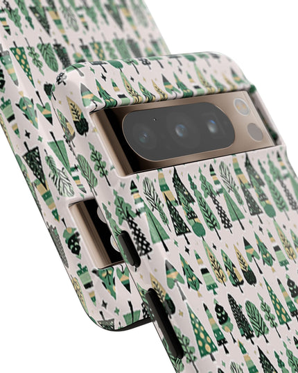 Mini Vintage Green Trees Google Pixel 8 Pro Tough Cases