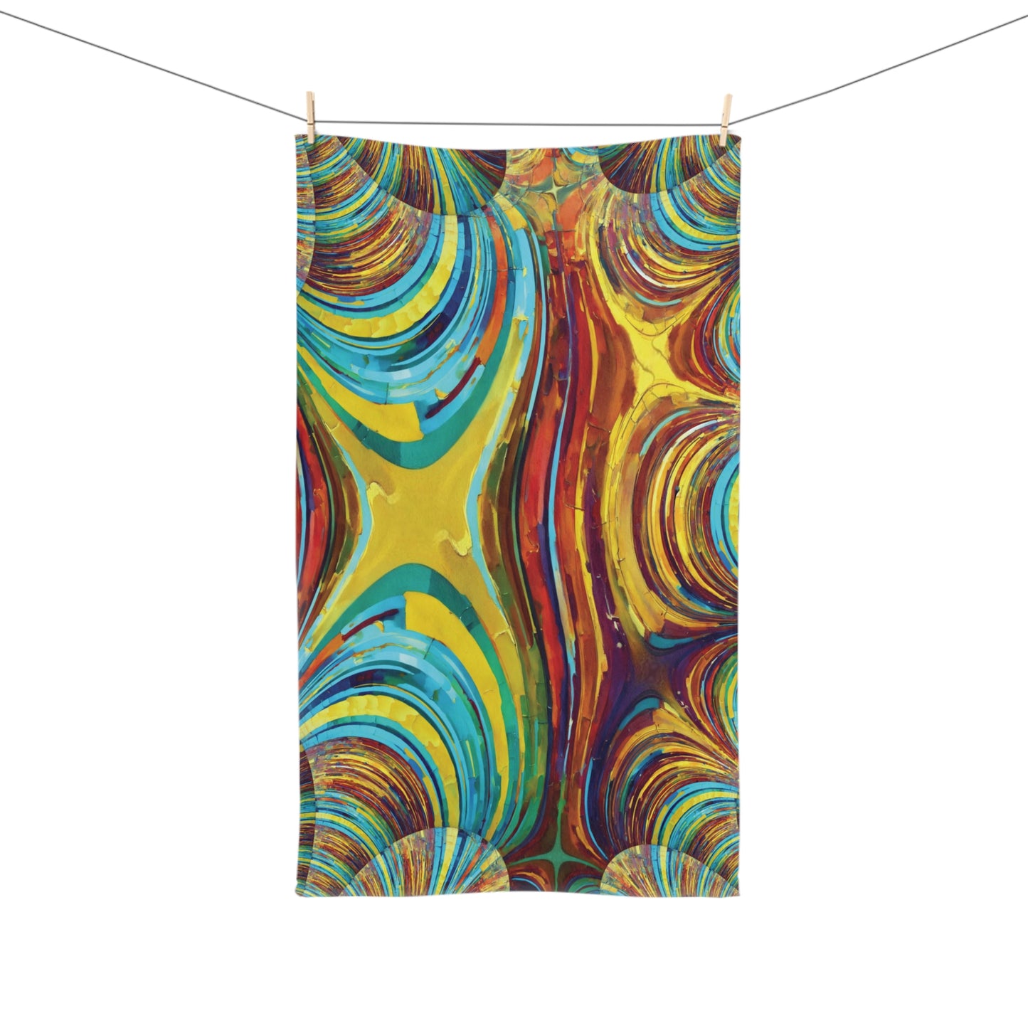Uzi Spiral Alpha Hand Towel, 16" x 28"