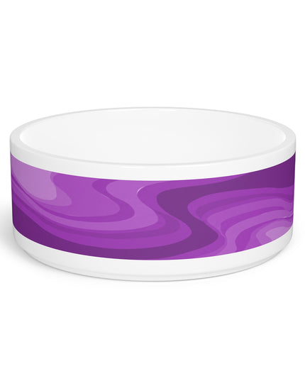 Wavey Purple Wavey 16 oz Pet Bowl