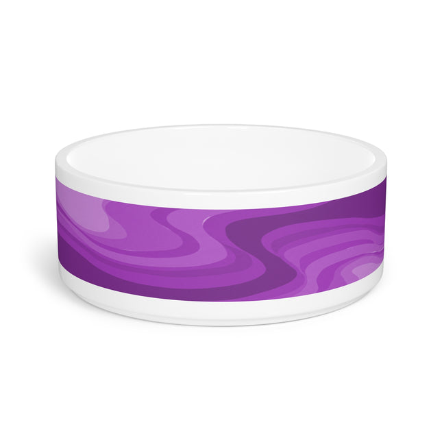 Wavey Purple Wavey 16 oz Pet Bowl