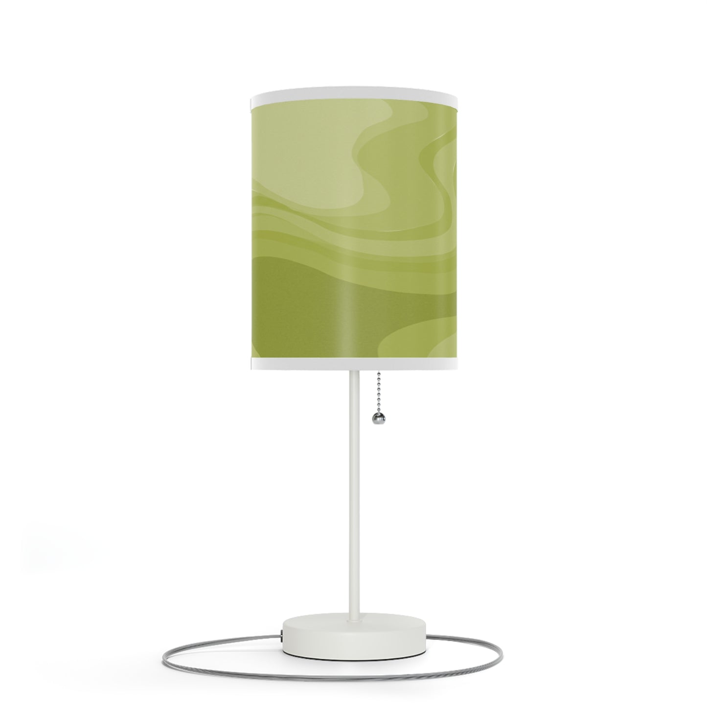 Lemon Wavey Table Lamp on a White or Silver Stand, US|CA plug