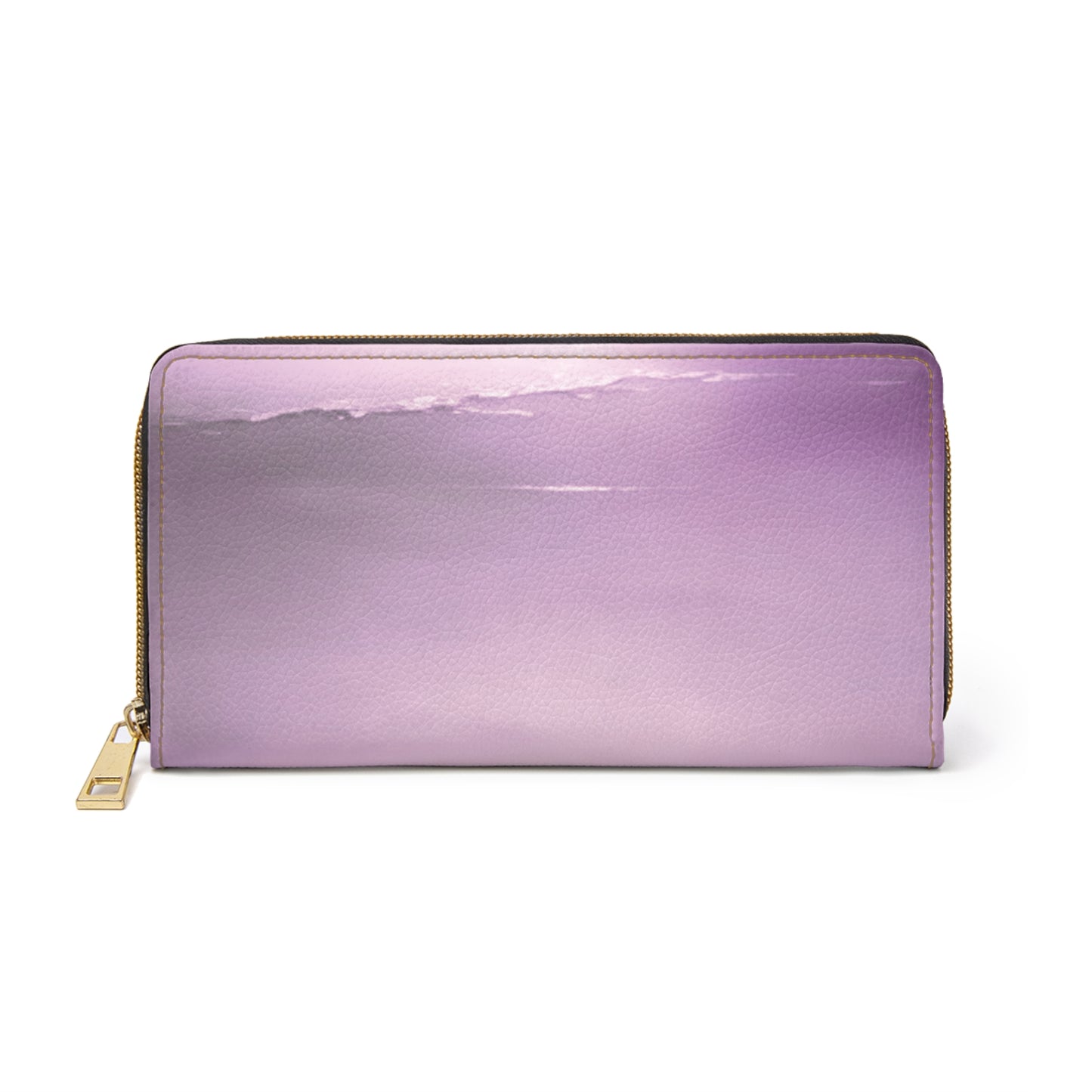 Dark Pink Sea Amethyst Fog Elegant Abstract Zipper Wallet - Stylish & Functional Accessory for Everyday Use