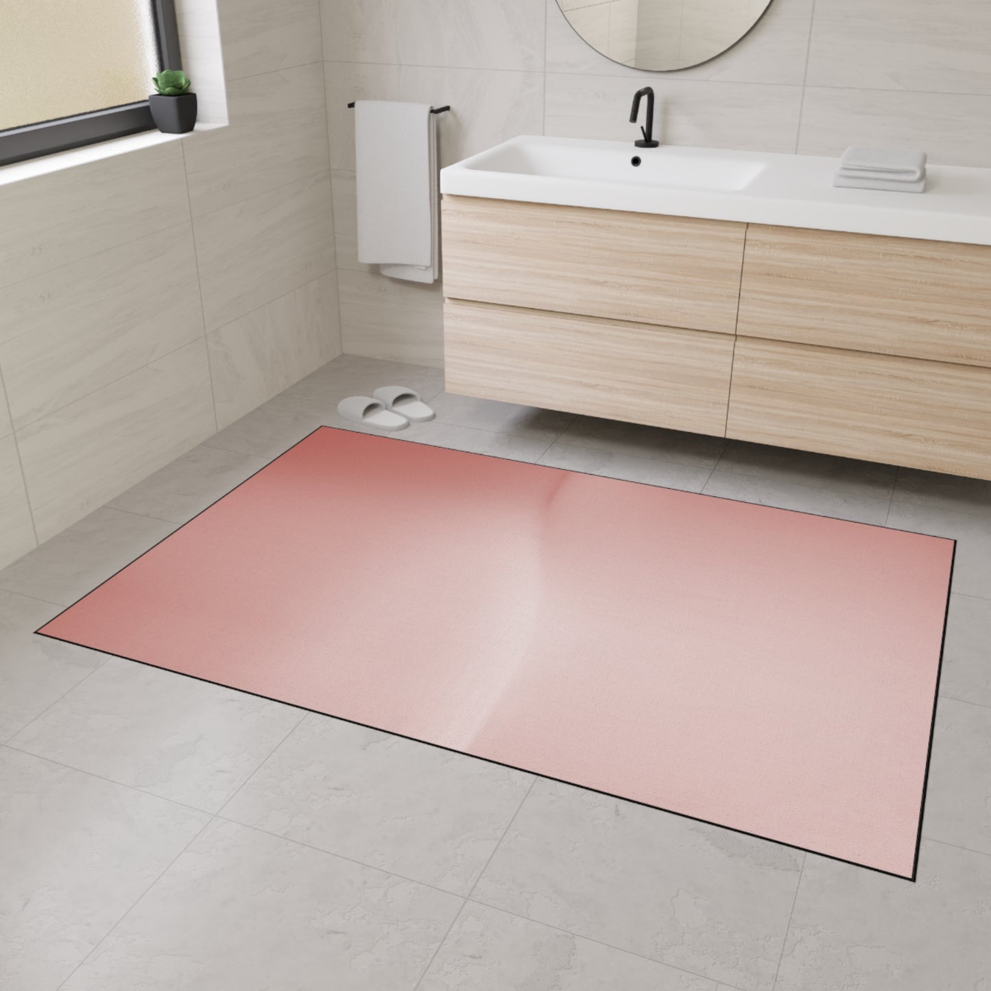 Rose Red Fade 48" x 72" Heavy Duty Floor Mat