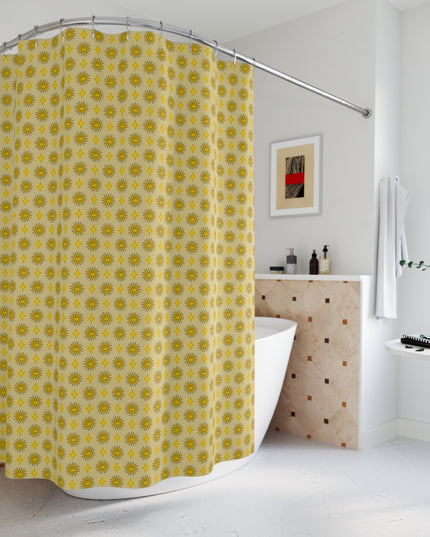 Lemongrass Star-crossed Bodies Shower Curtain, 71" x 74"