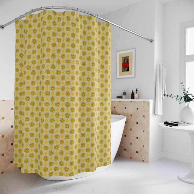 Lemongrass Star-crossed Bodies Shower Curtain, 71" x 74"