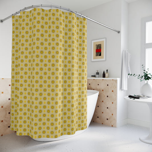 Lemongrass Star-crossed Bodies Shower Curtain, 71" x 74"