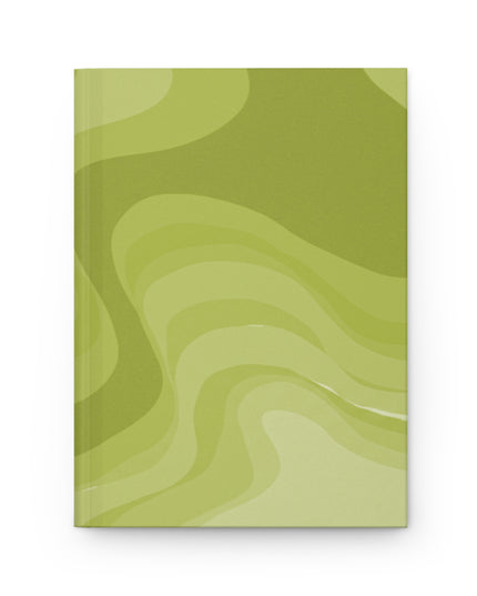 Lemon Wavey 5.75" x 8" Hardcover Journal Matte with 150 lined pages