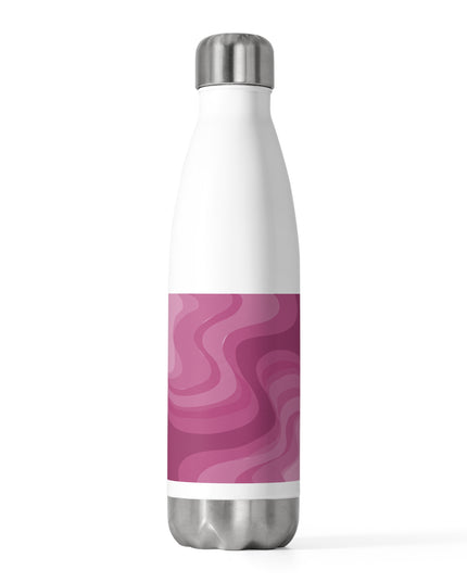 Pinky Mauve Wavey 20oz Insulated Water Bottle