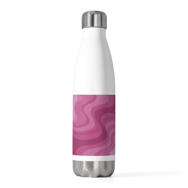 Pinky Mauve Wavey 20oz Insulated Water Bottle