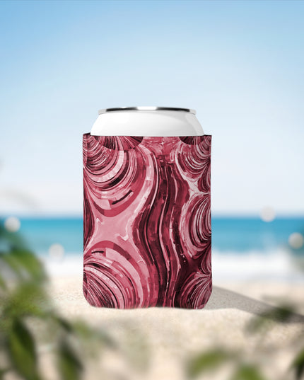 Uzi Spiral Ruby 12 oz Can Cooler Sleeve