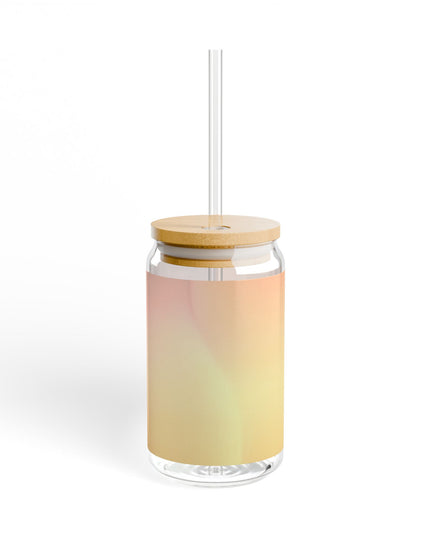 Hot Peach Fade Sipper Glass, 16oz
