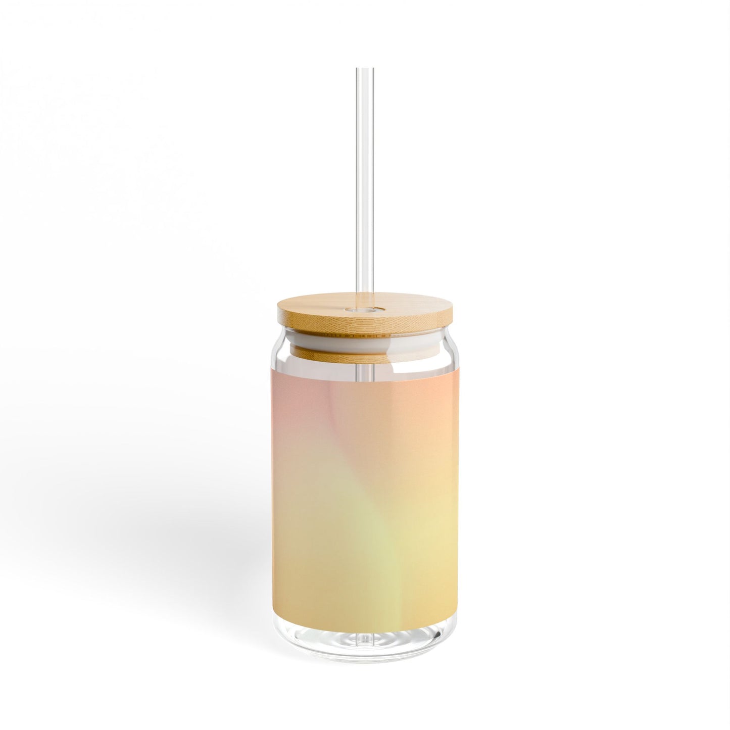 Hot Peach Fade Sipper Glass, 16oz