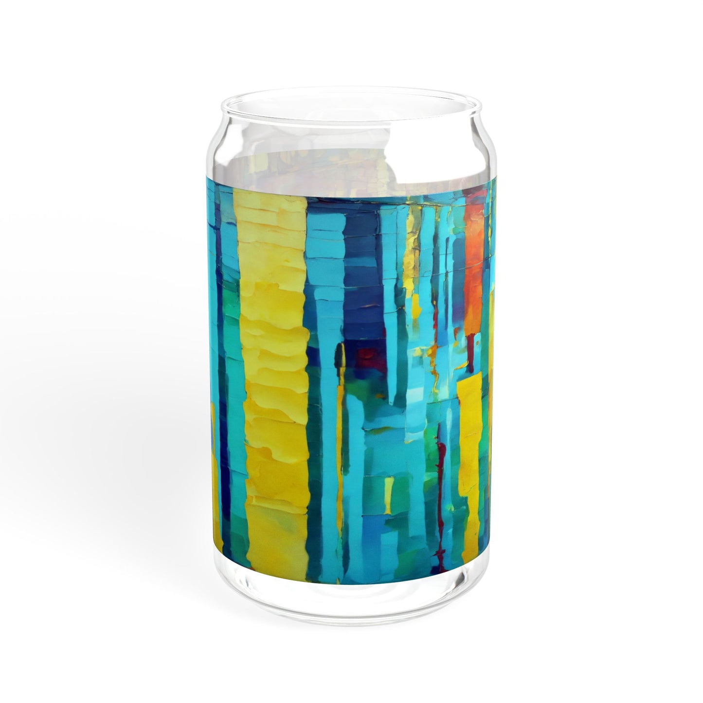 Striped Alpha Sipper Glass, 16oz