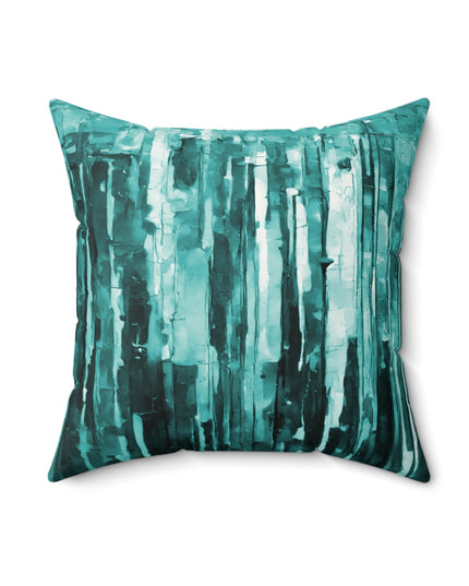 Striped Tif 18" x 18" Faux Suede Square Pillow