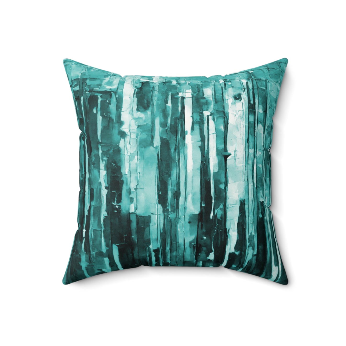 Striped Tif 18" x 18" Faux Suede Square Pillow