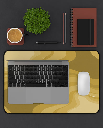 Brown Wavey 12" x 18" Desk Mat