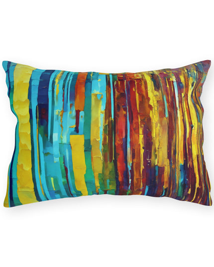 Striped Alpha 20" x 14" Outdoor Pillow