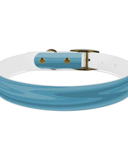 Sky Blue Wavey Large Dog Collar