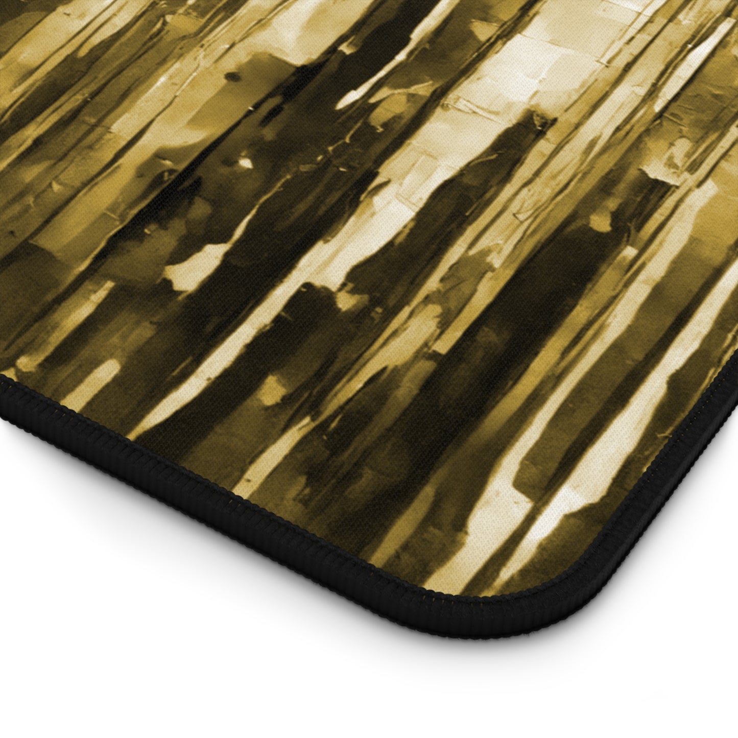 Striped Light Brown 12" x 22" Desk Mat