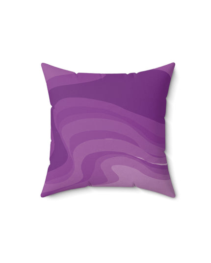 Wavey Purple Wavey 14" x 14" Faux Suede Square Pillow