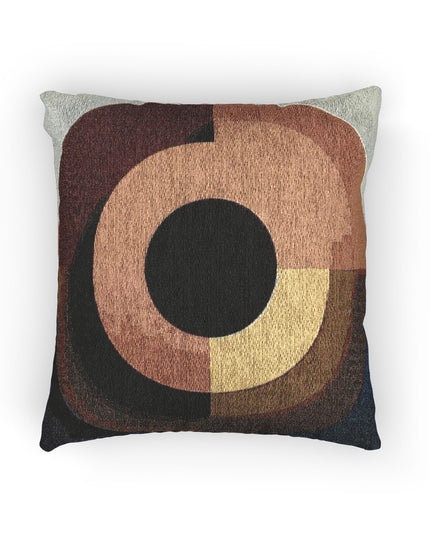 Orange Eyepiece Woven Pillow, 17" x 18"