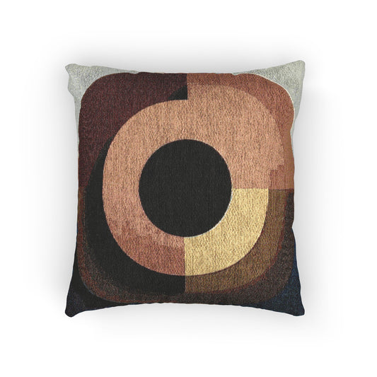 Orange Eyepiece Woven Pillow, 17" x 18"