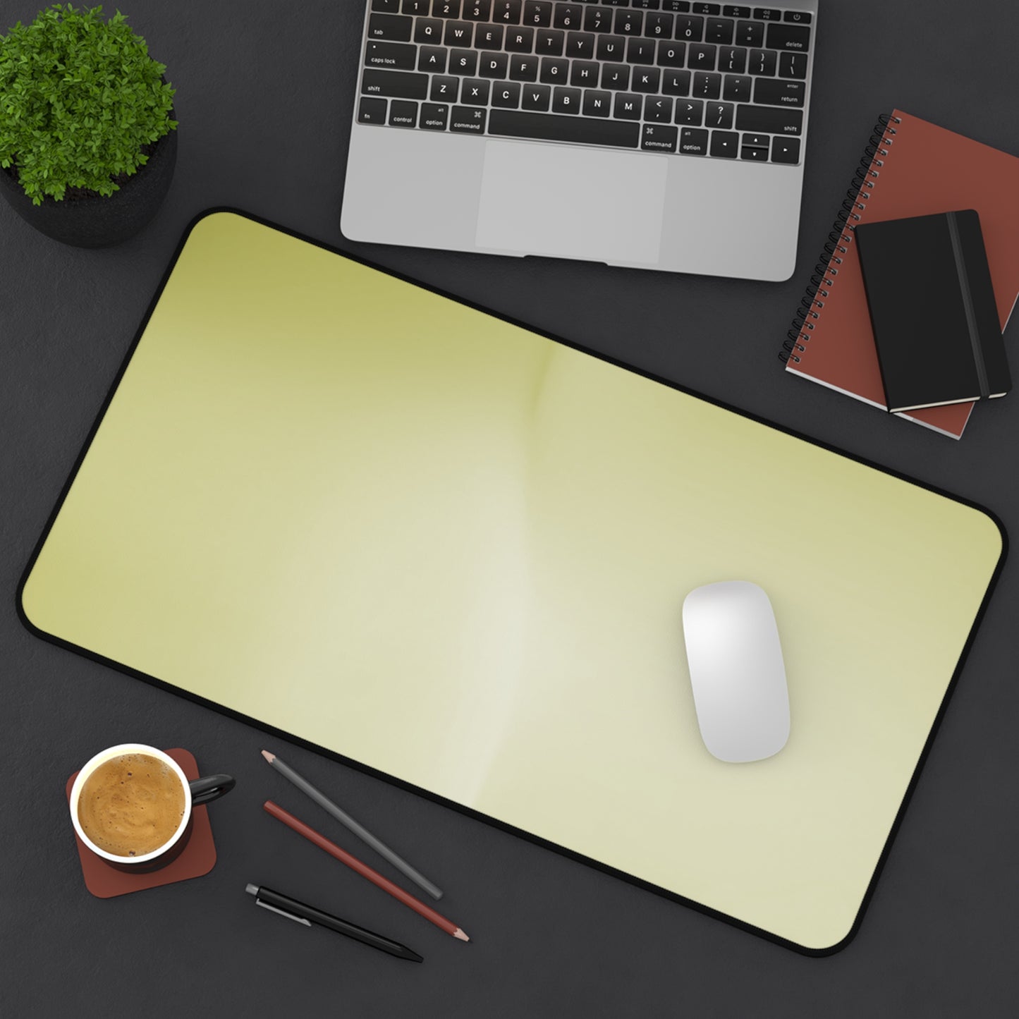 Lemon Fade 12" x 22" Desk Mat