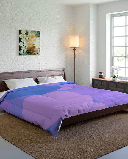 Pastel Purple Family Patches 104" × 88" Comforter