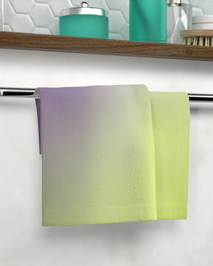 Purple Golden Fade Face Towel, 13" x 13"