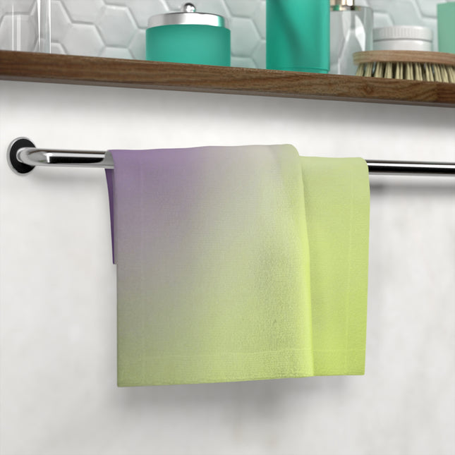 Purple Golden Fade Face Towel, 13" x 13"
