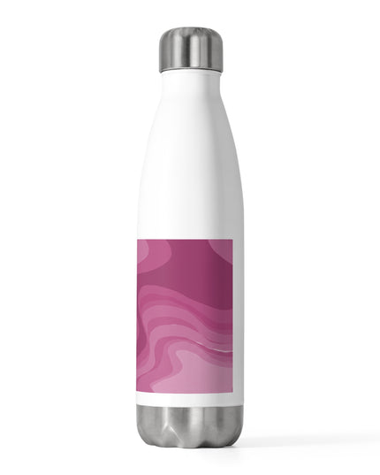 Pinky Mauve Wavey 20oz Insulated Water Bottle