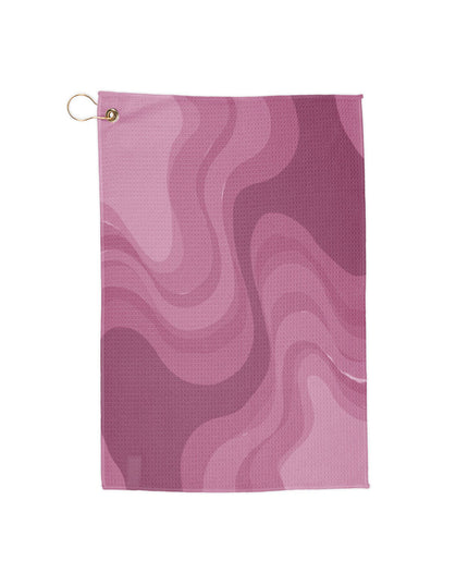 Pinky Mauve Wavey 16" x 24" Golf Towel