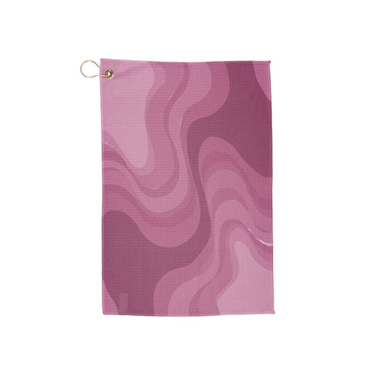 Pinky Mauve Wavey 16" x 24" Golf Towel