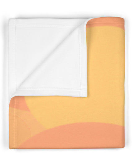 Pastel Bright Oranges Patches Soft Fleece Baby Blanket, 30" x 40"
