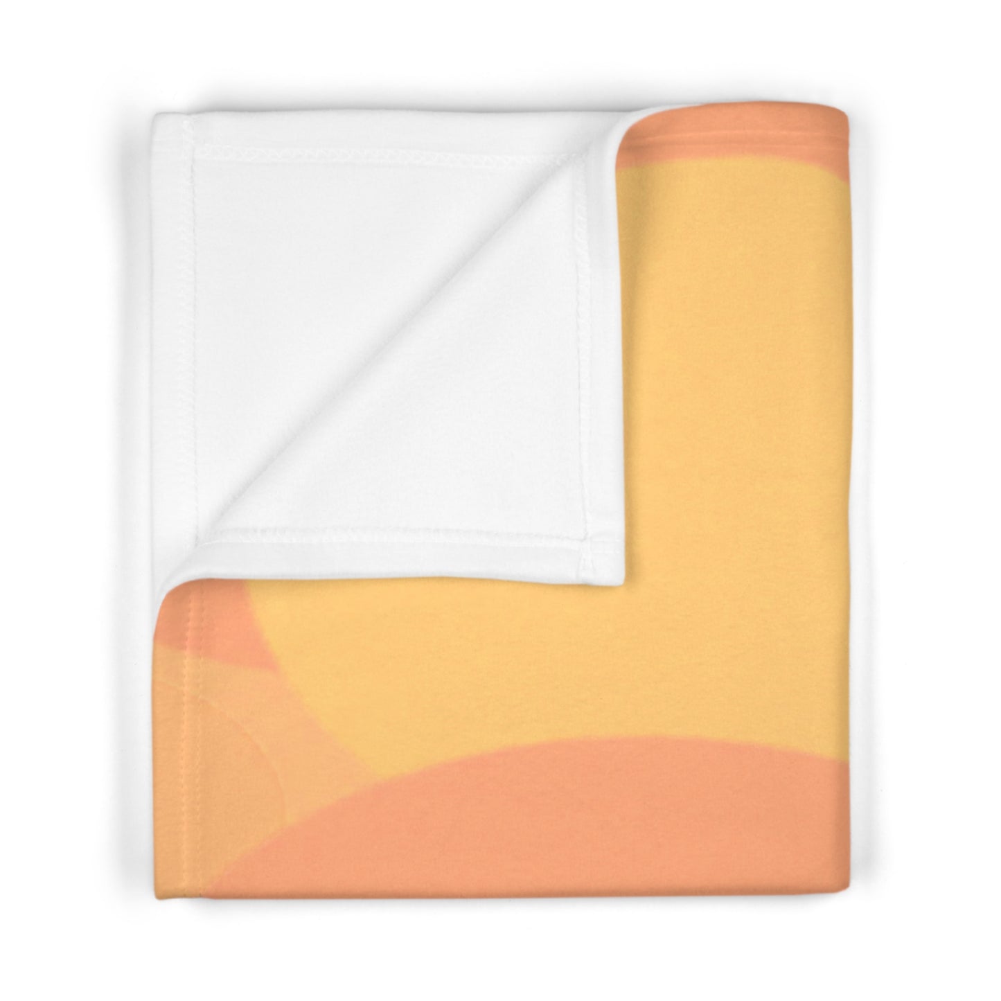 Pastel Bright Oranges Patches Soft Fleece Baby Blanket, 30" x 40"