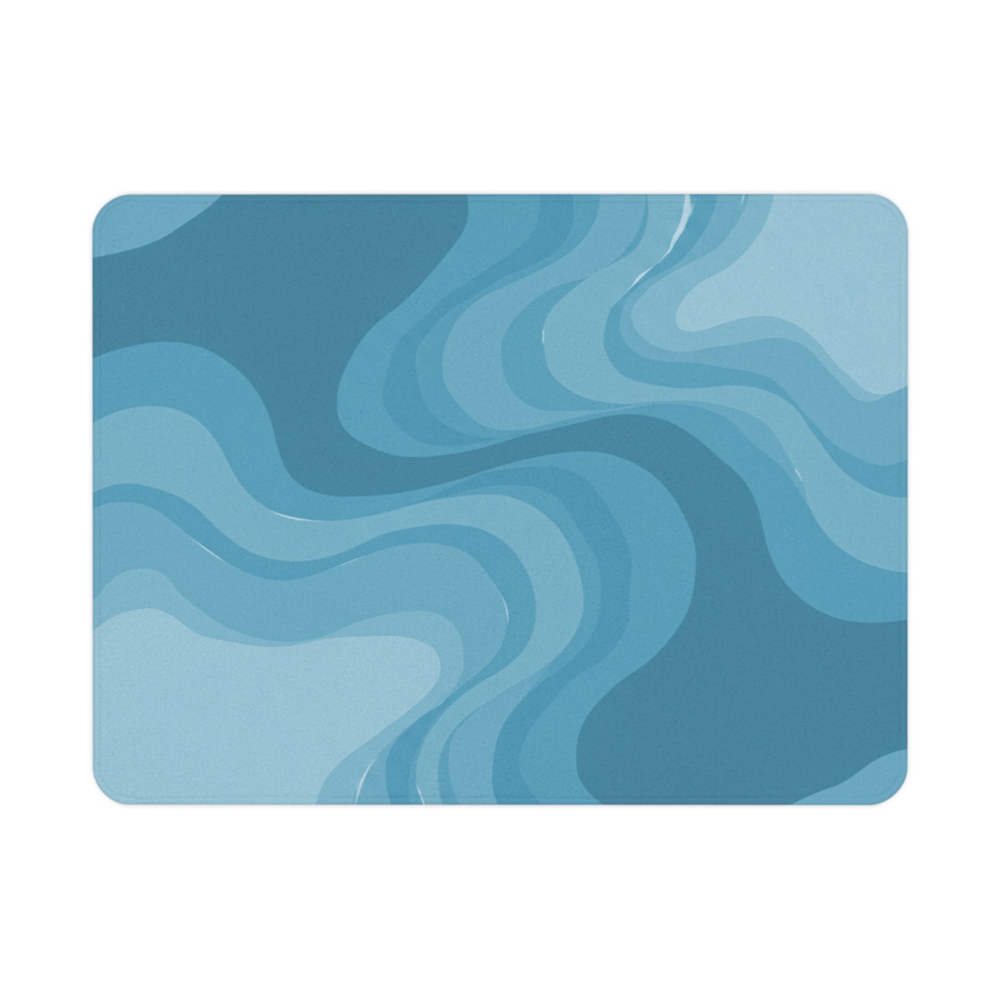 Sky Blue Wavey Toddler Blanket, 30" x 40"