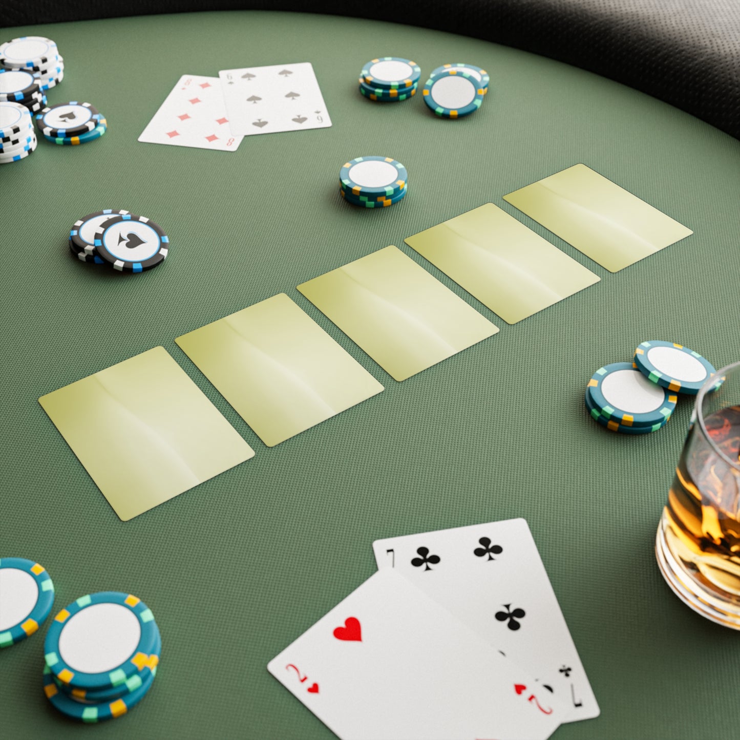 Lemon Fade Poker Cards