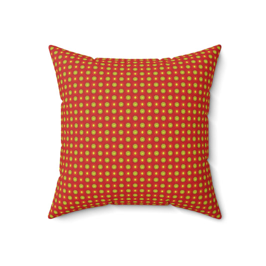 Late Evening Star-crossed Bodies Faux Suede Square Pillow, 18" x 18"