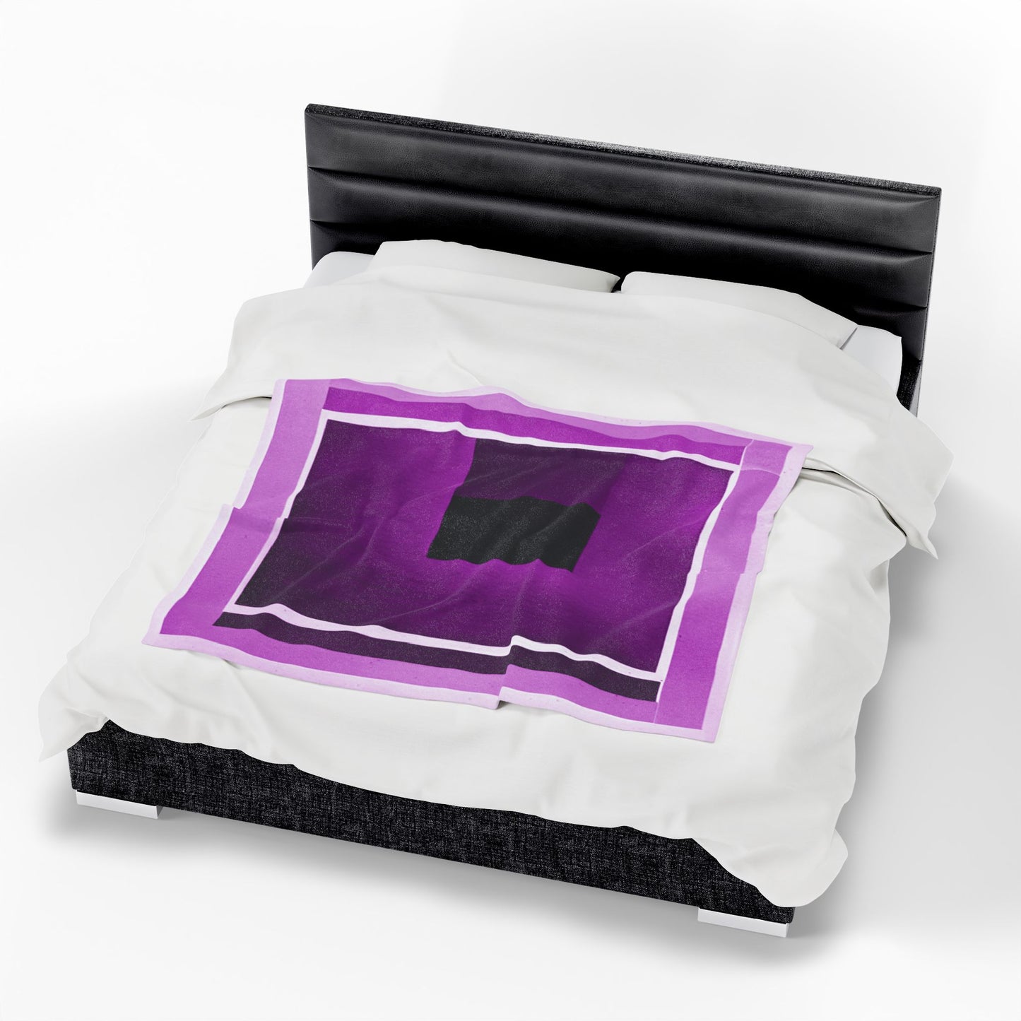 Magenta Shadow Velveteen Plush Blanket, 50" x 60"