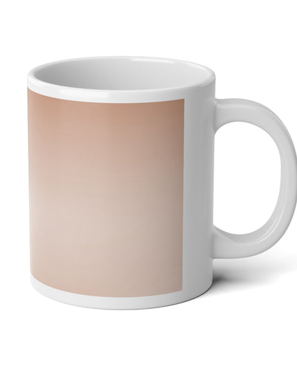 Soft Fade 20 oz White Glossy Jumbo Mug