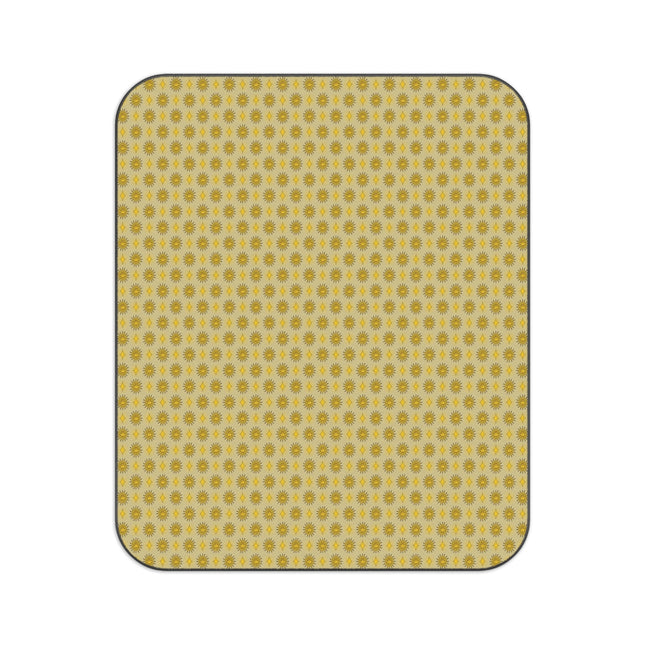 Lemongrass Star-crossed Bodies Picnic Blanket, 61" × 51"